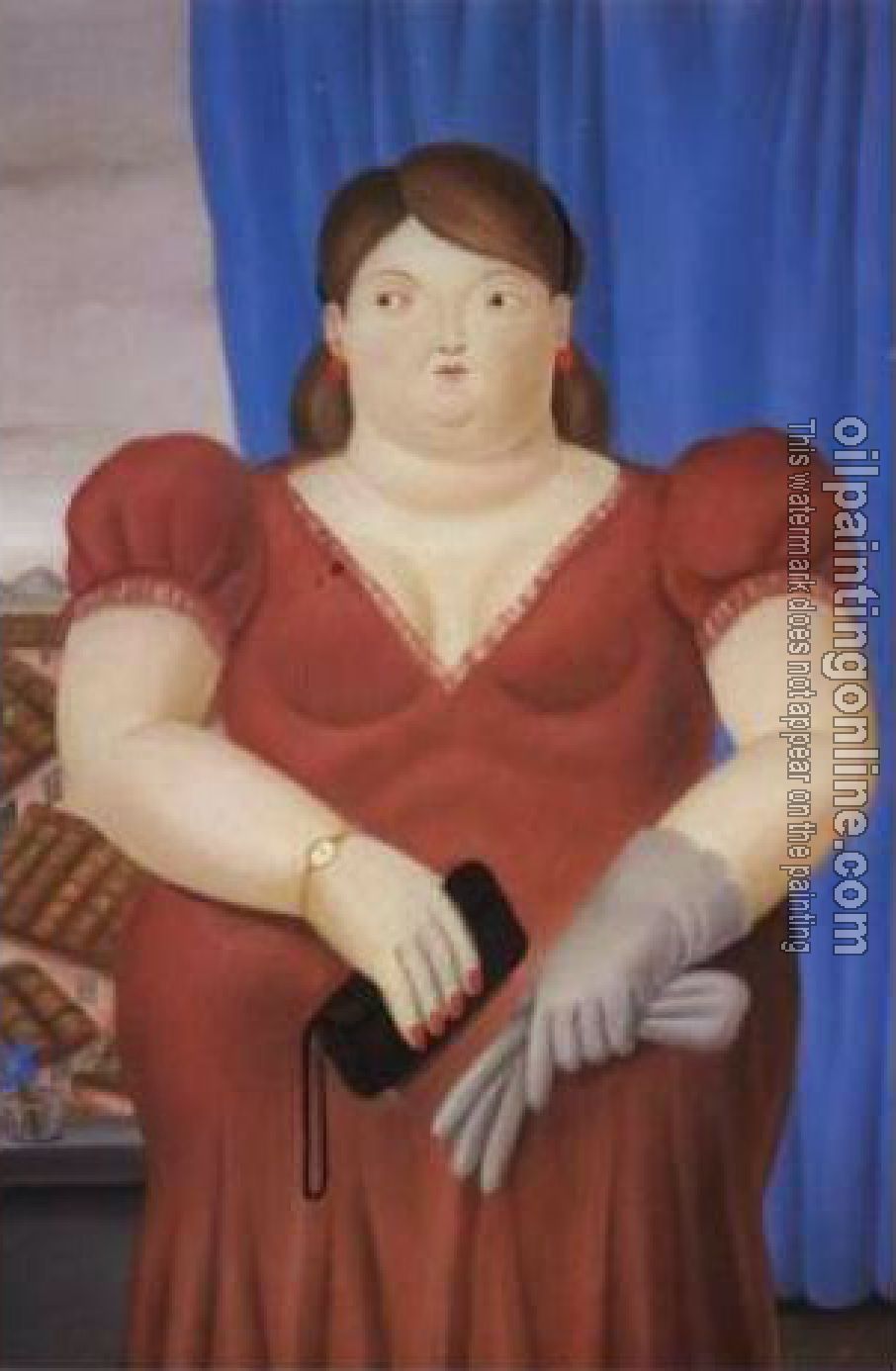 Botero, Fernando - Abstract oil painting.